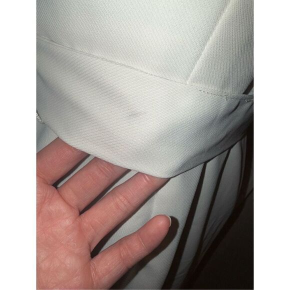 Banana Republic Factory Sleeveless Trenchcoat Dress in Off White/Stone Sz 2P - Picture 7 of 17